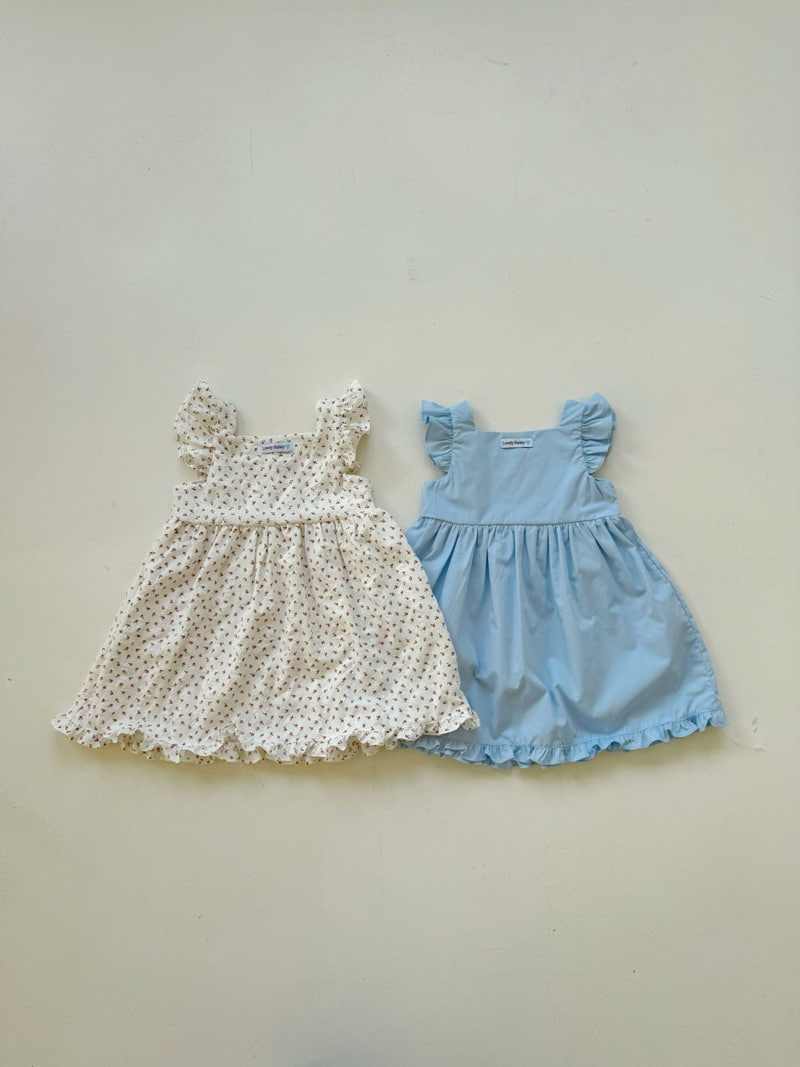 Bailey - Korean Children Fashion - #designkidswear - Melody Frill One-Piece (Blue) - 7
