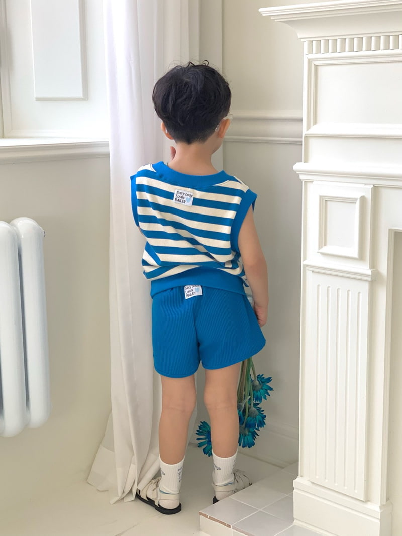 Bailey - Korean Children Fashion - #childrensboutique - Billy Stripe Sleeveless Sweatshirts - 4