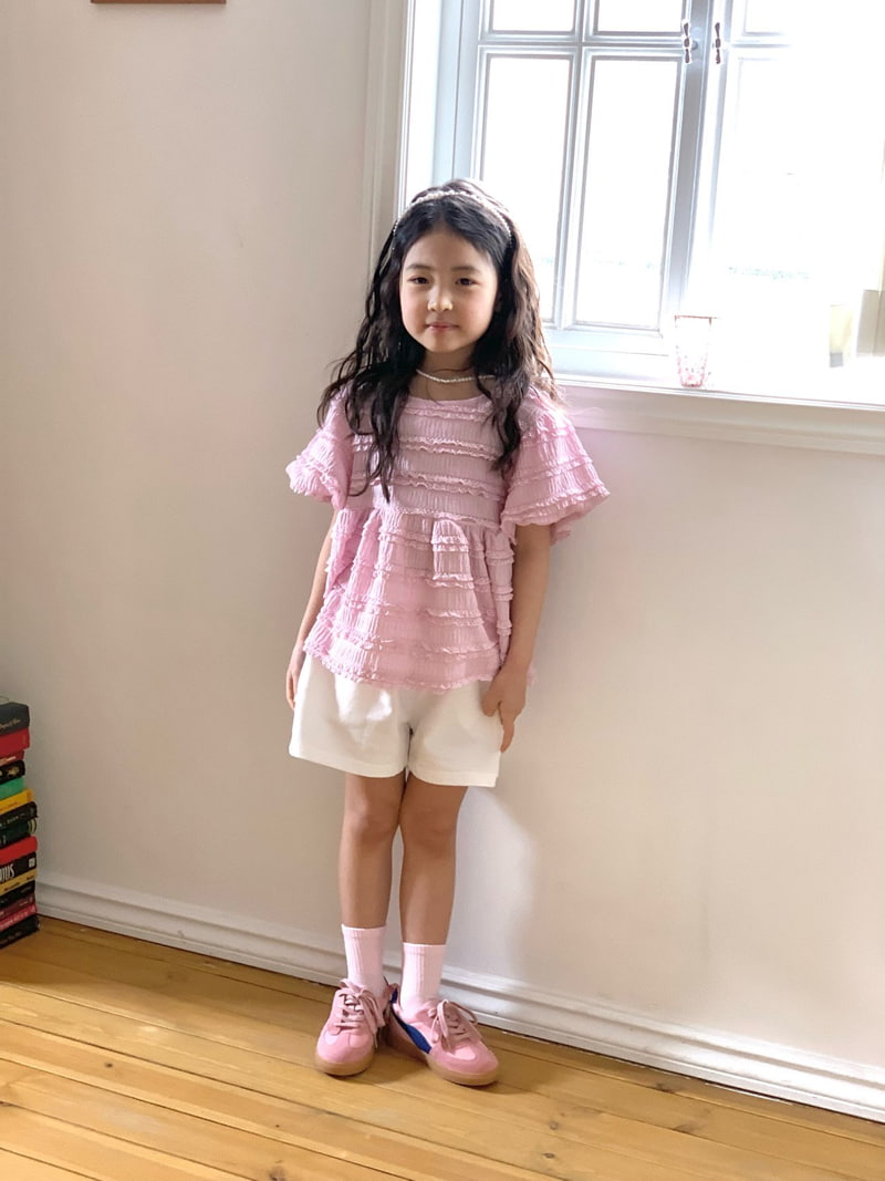 Bailey - Korean Children Fashion - #discoveringself - Lovely Short Sleeve Blouse - 12