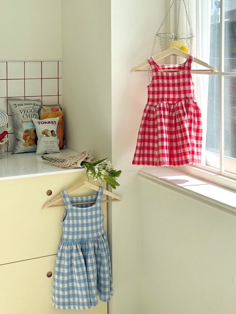 Bailey - Korean Children Fashion - #discoveringself - Sorbet Check One-Piece - 11