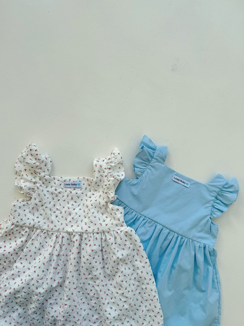 Bailey - Korean Children Fashion - #discoveringself - Melody Frill One-Piece (Blue) - 8