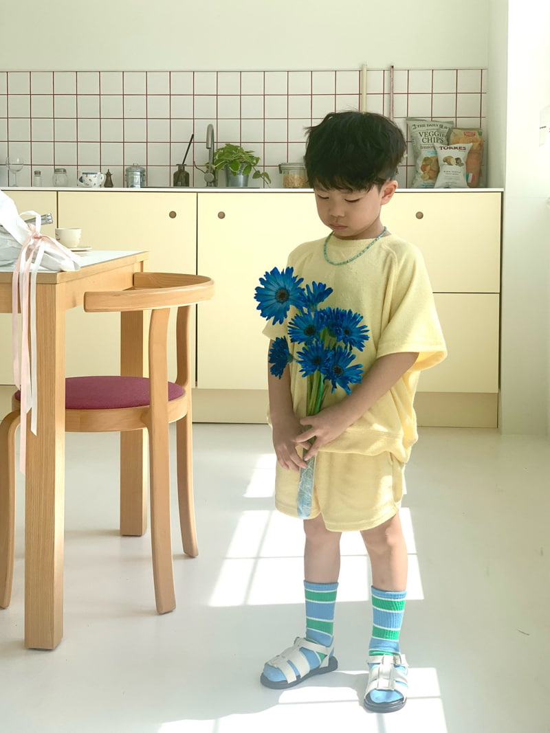 Bailey - Korean Children Fashion - #discoveringself - Candy Terry Short Sleeve Sweatshirts - 10