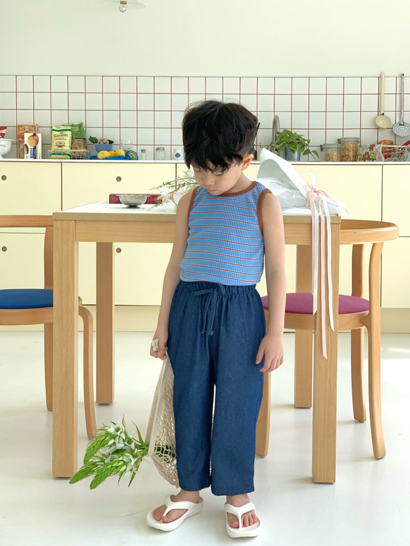 Bailey - Korean Children Fashion - #discoveringself - Rib Stripe Sleeveless Tee - 8