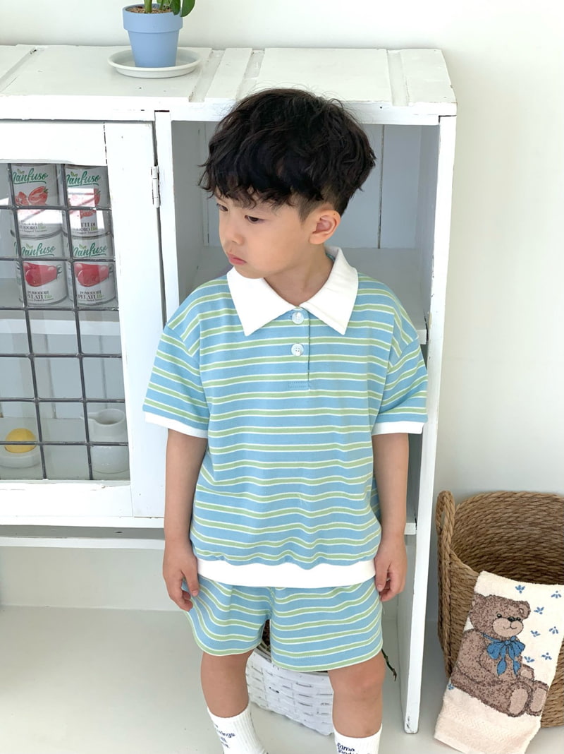 Bailey - Korean Children Fashion - #discoveringself - Winnie Stripe Rugby Tee - 5