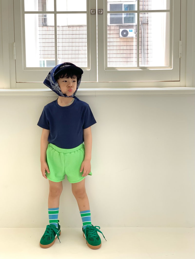 Bailey - Korean Children Fashion - #discoveringself - Waffle Round Pants