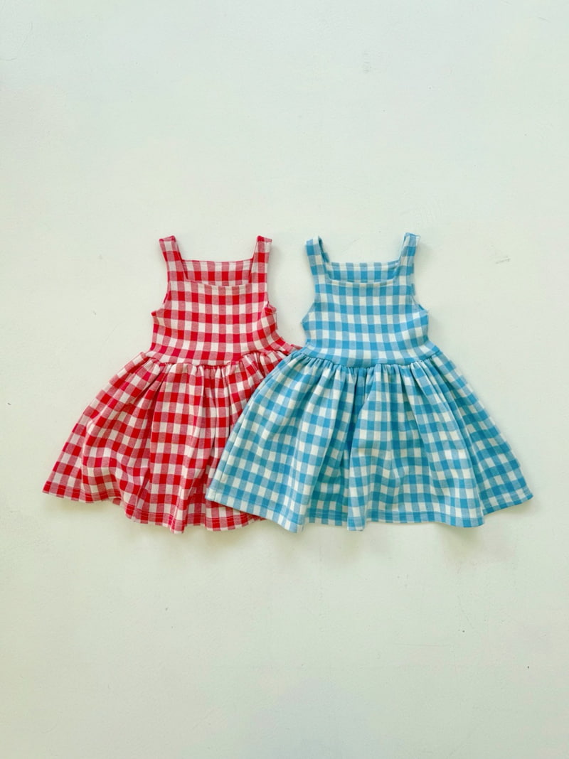 Bailey - Korean Children Fashion - #fashionkids - Sorbet Check One-Piece - 12
