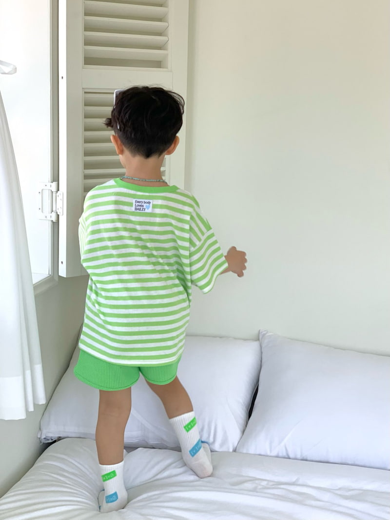 Bailey - Korean Children Fashion - #fashionkids - Pudding Stripe Tee - 5
