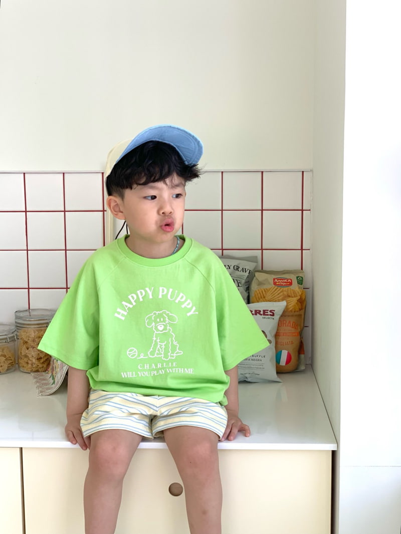 Bailey - Korean Children Fashion - #fashionkids - Puppy Short Sleeve Tee - 7