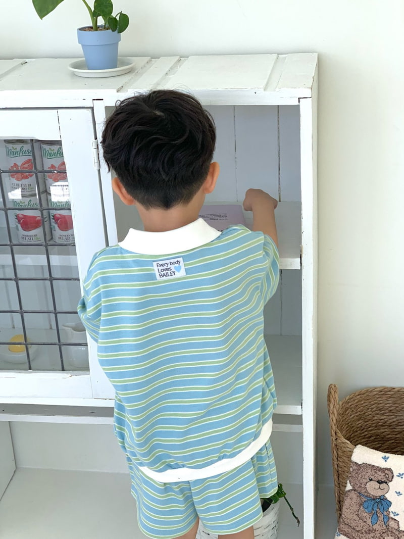 Bailey - Korean Children Fashion - #fashionkids - Winnie Stripe Rugby Tee - 6