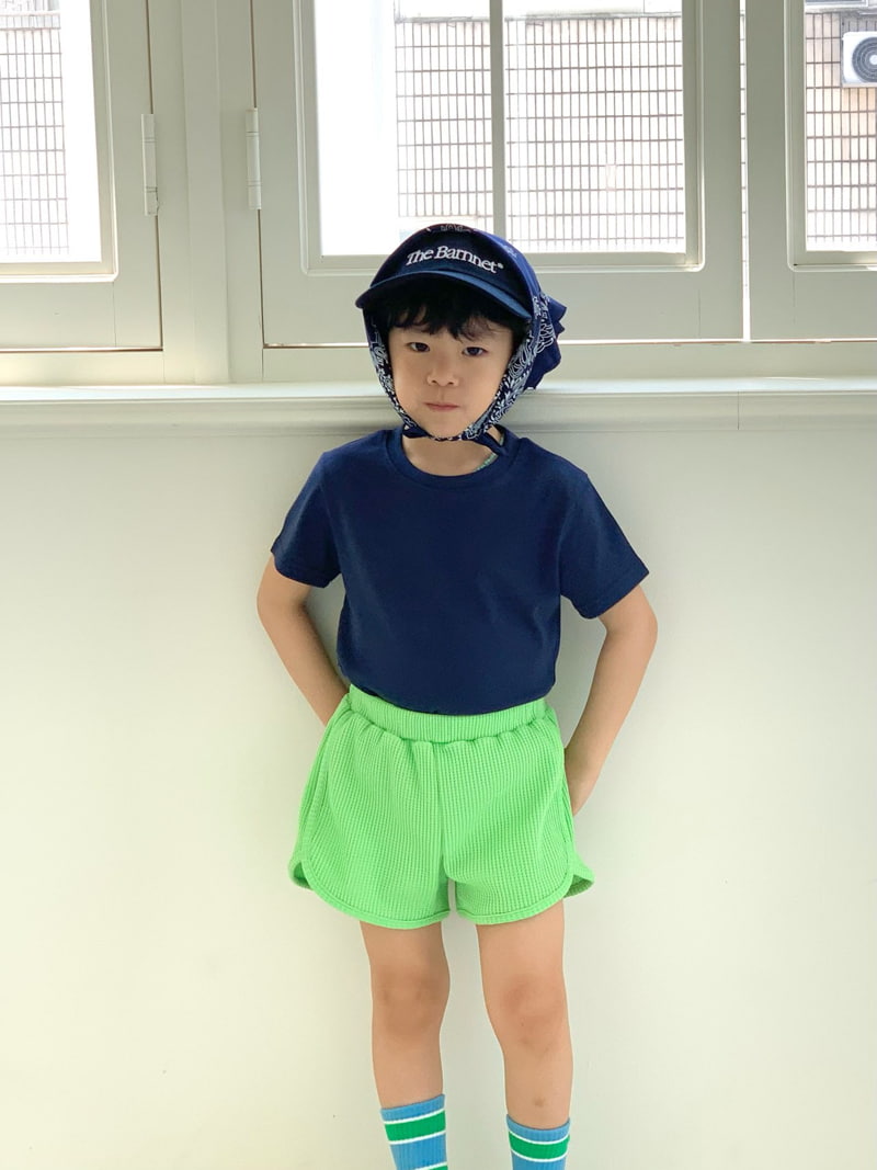 Bailey - Korean Children Fashion - #kidsshorts - Waffle Round Pants - 4
