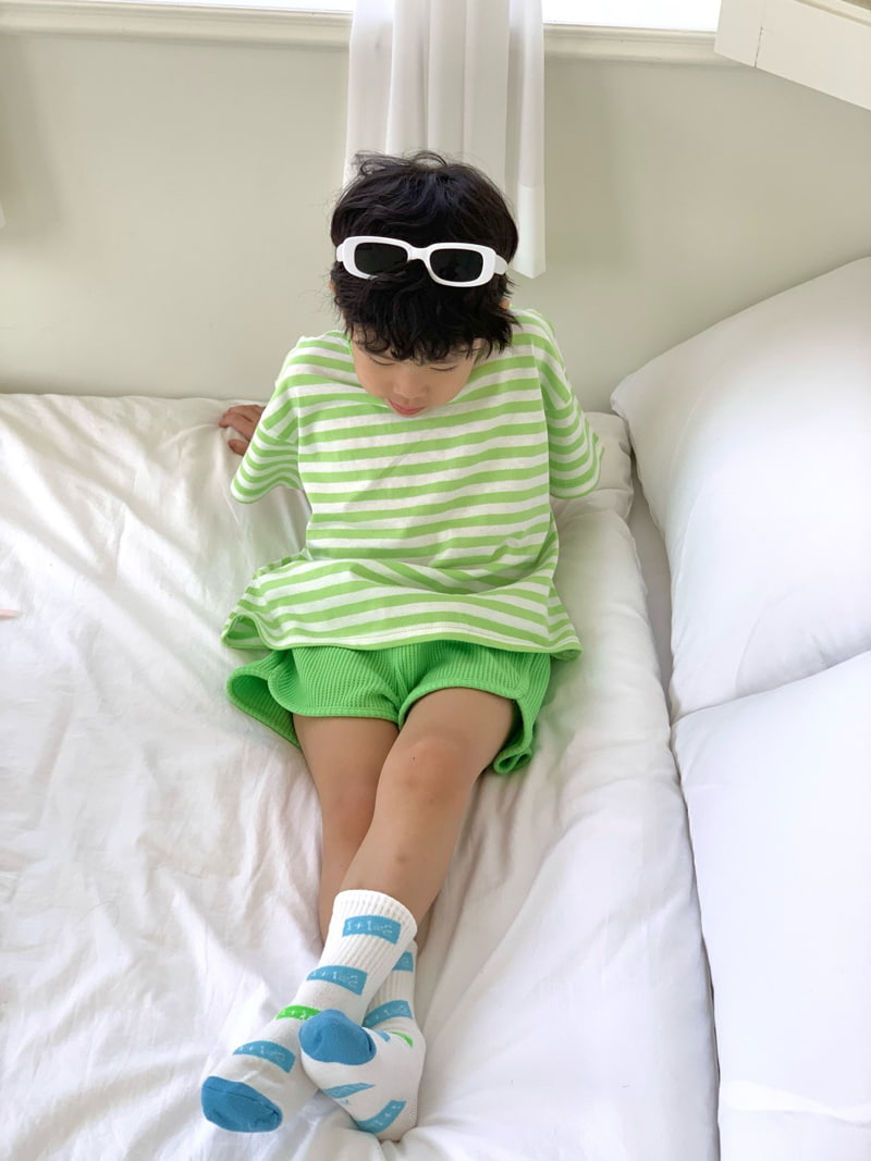 Bailey - Korean Children Fashion - #kidzfashiontrend - Pudding Stripe Tee - 8