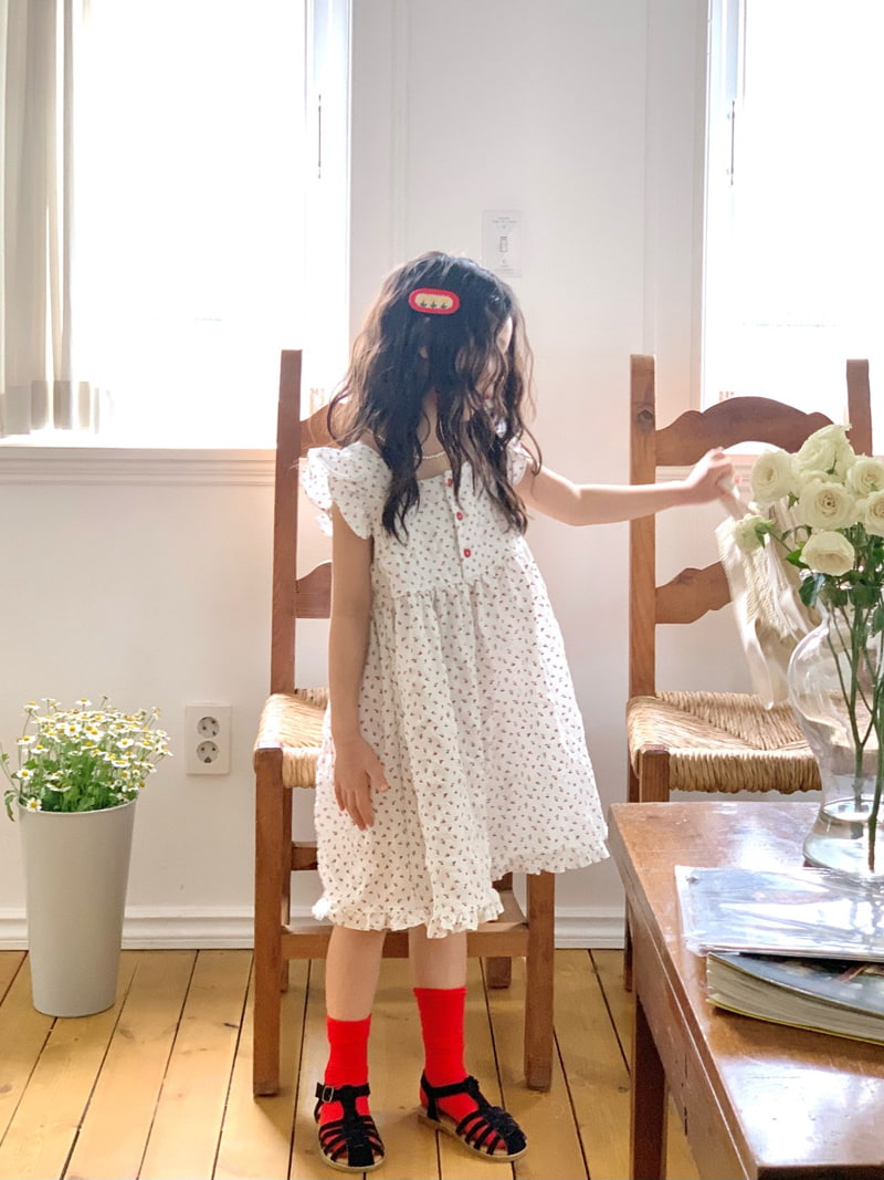 Bailey - Korean Children Fashion - #kidzfashiontrend - Flower Melody Frill One-Piece - 3
