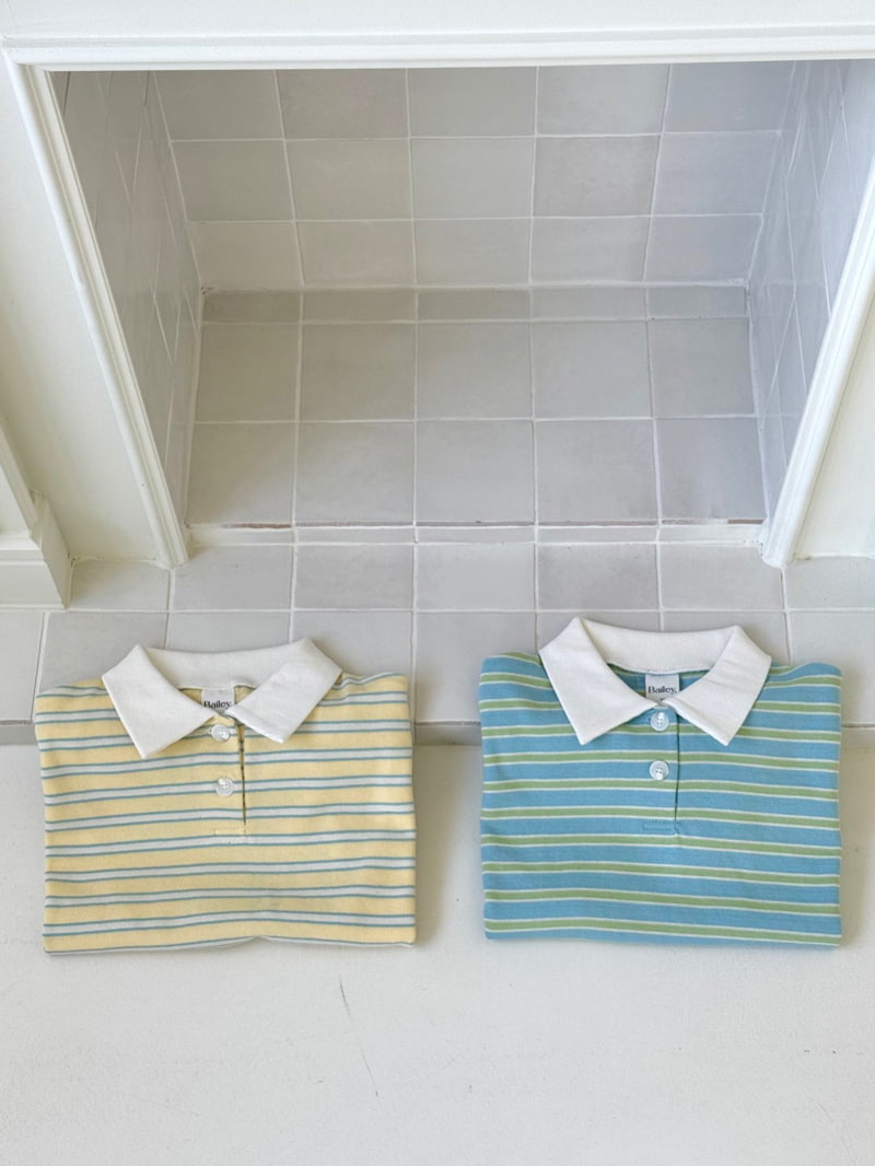 Bailey - Korean Children Fashion - #littlefashionista - Winnie Stripe Rugby Tee - 11