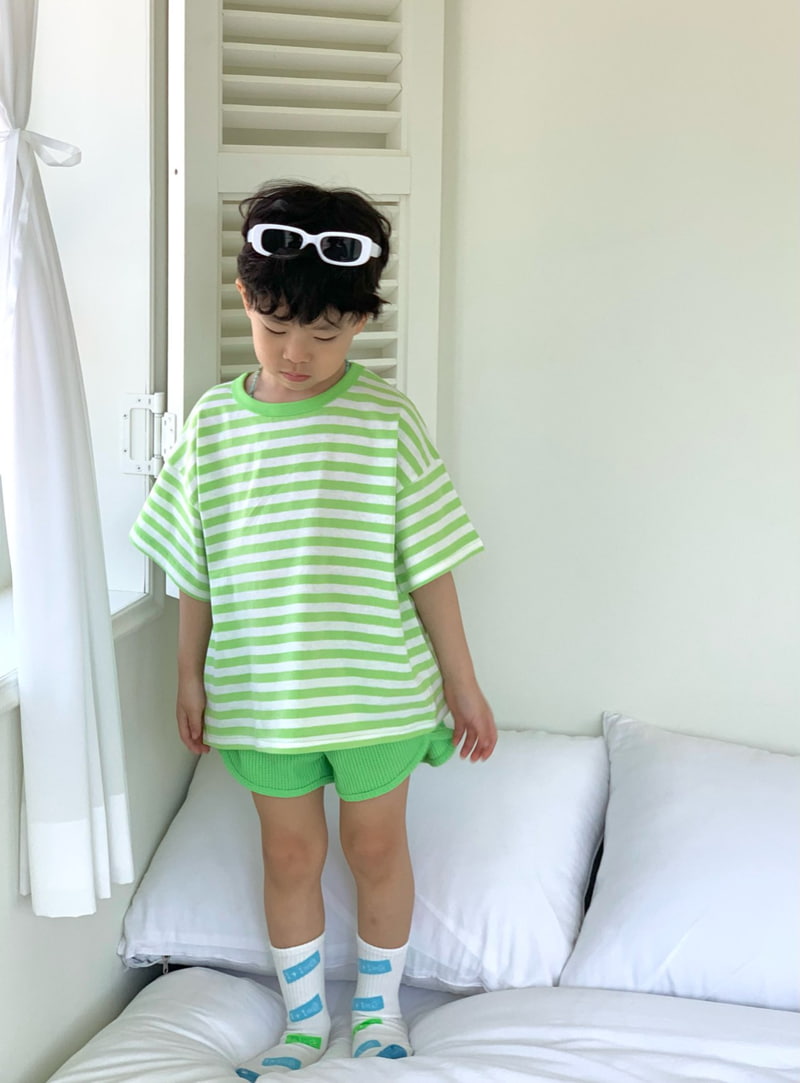 Bailey - Korean Children Fashion - #littlefashionista - Waffle Round Pants - 7
