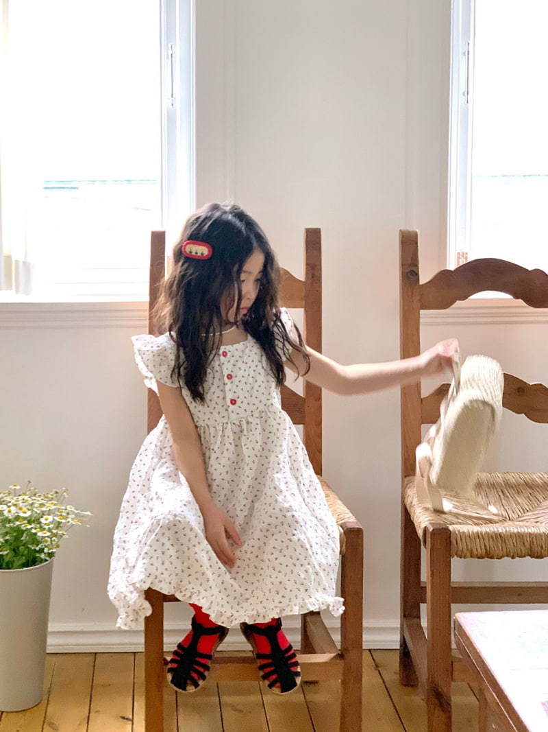Bailey - Korean Children Fashion - #magicofchildhood - Flower Melody Frill One-Piece - 6