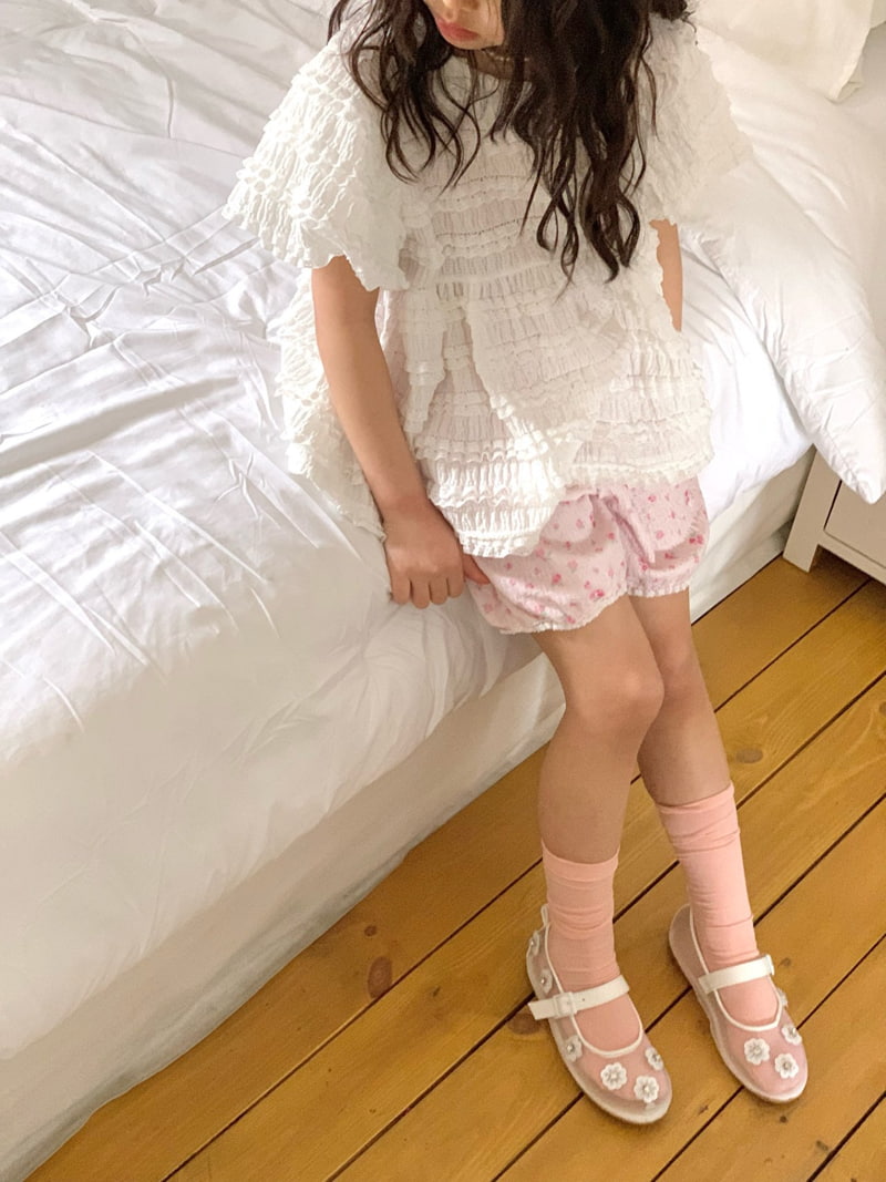 Bailey - Korean Children Fashion - #magicofchildhood - Lovely Short Sleeve Blouse - 4