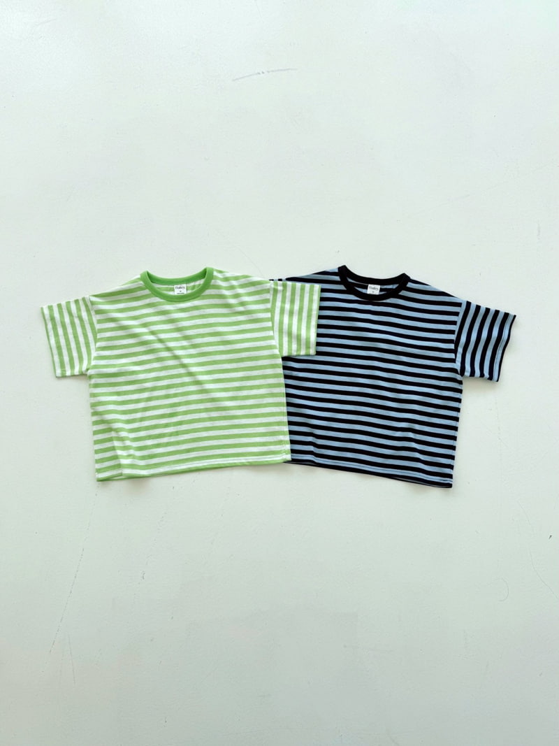 Bailey - Korean Children Fashion - #minifashionista - Pudding Stripe Tee - 12