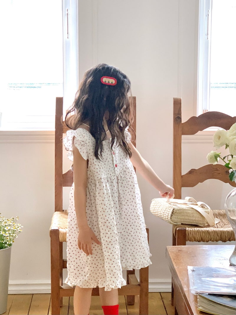 Bailey - Korean Children Fashion - #minifashionista - Flower Melody Frill One-Piece - 7