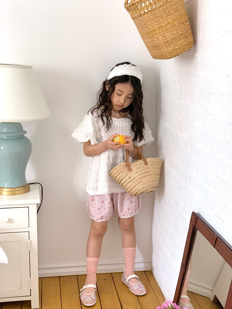 Bailey - Korean Children Fashion - #todddlerfashion - Lovely Short Sleeve Blouse - 6