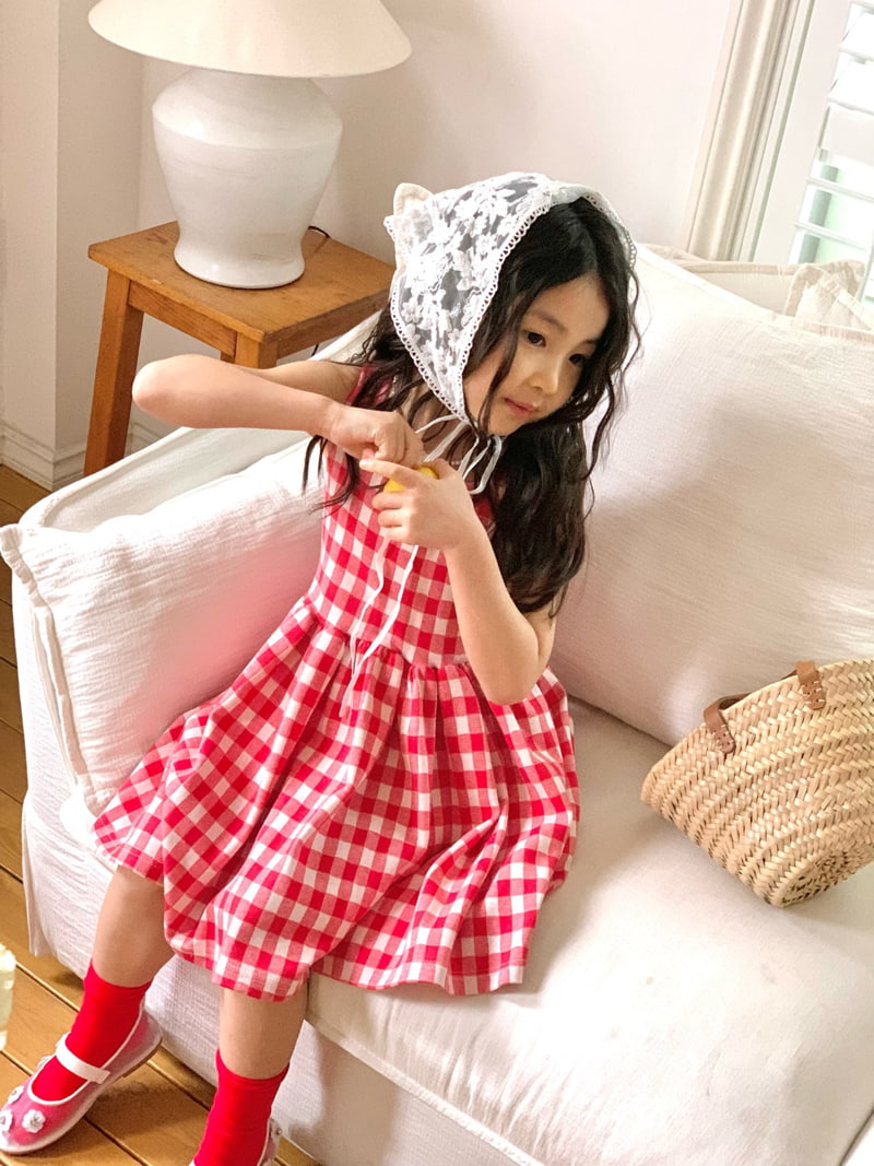 Bailey - Korean Children Fashion - #todddlerfashion - Sorbet Check One-Piece - 5