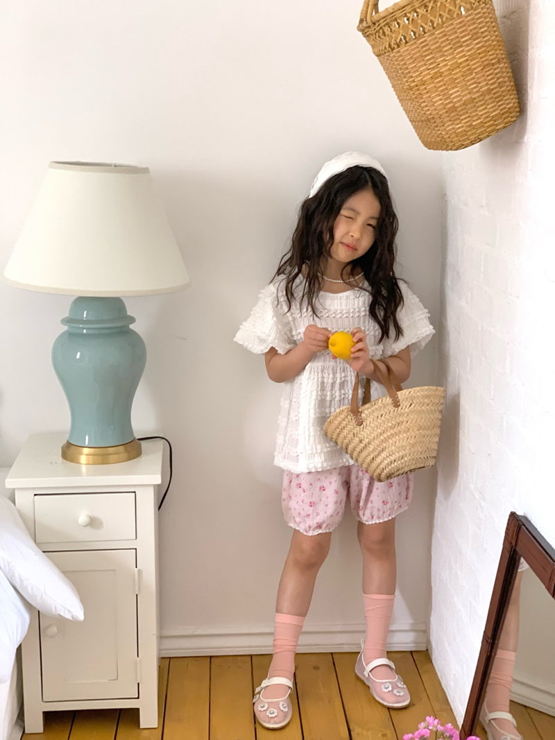 Bailey - Korean Children Fashion - #toddlerclothing - Lovely Short Sleeve Blouse - 7