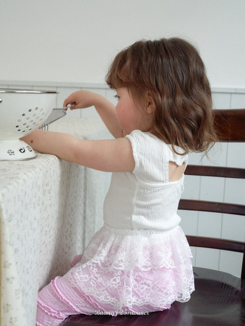 Banana J - Korean Children Fashion - #childofig - Ribbon Tee - 5