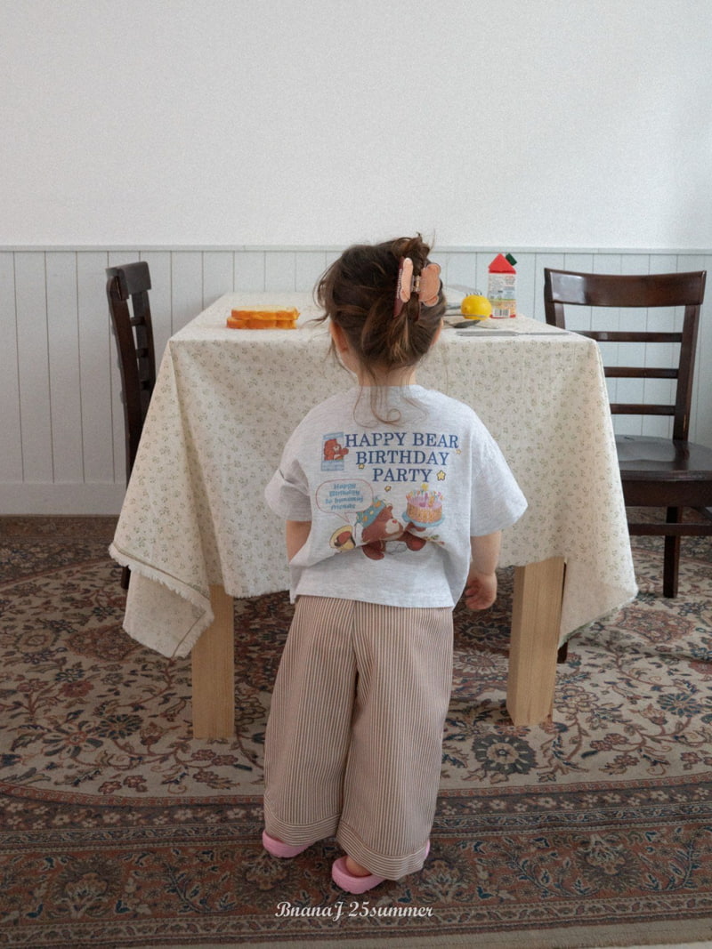 Banana J - Korean Children Fashion - #childrensboutique - Happy Bear Tee - 6
