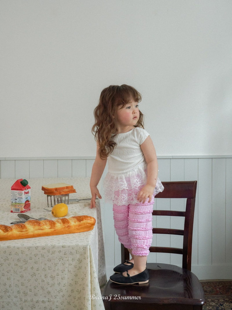 Banana J - Korean Children Fashion - #designkidswear - Ribbon Tee - 7