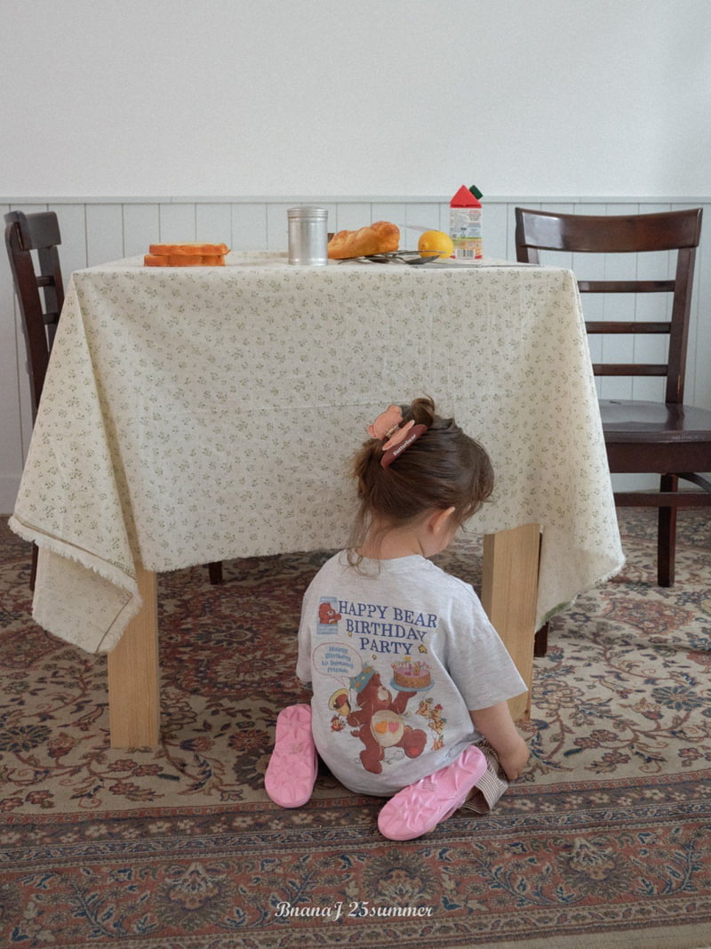 Banana J - Korean Children Fashion - #designkidswear - Happy Bear Tee - 7