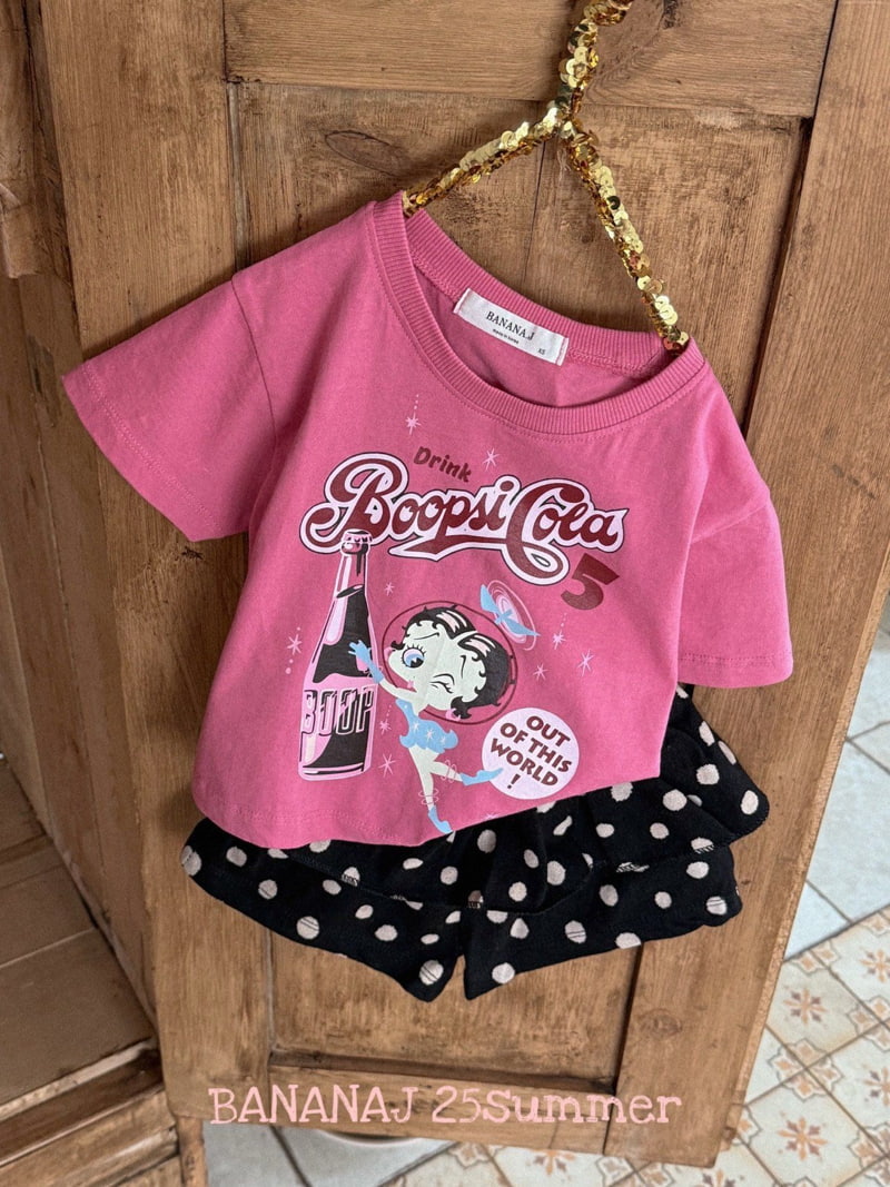 Banana J - Korean Children Fashion - #kidsshorts - Jenny Cola Tee - 5