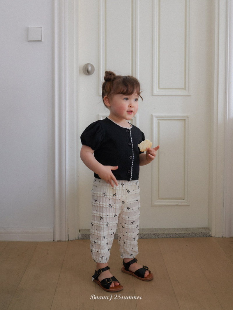 Banana J - Korean Children Fashion - #kidsshorts - Frill Sausage Pants - 8