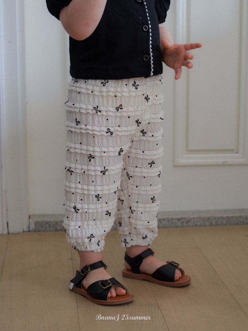 Banana J - Korean Children Fashion - #kidzfashiontrend - Frill Sausage Pants - 10