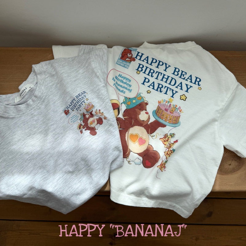 Banana J - Korean Children Fashion - #prettylittlegirls - Happy Bear Tee - 3