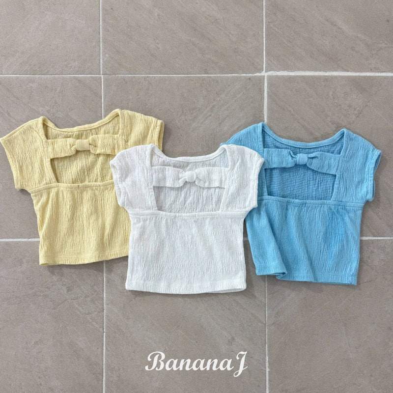 Banana J - Korean Children Fashion - #prettylittlegirls - Ribbon Tee