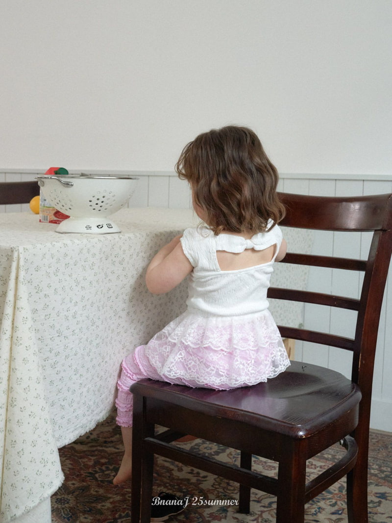 Banana J - Korean Children Fashion - #toddlerclothing - Ribbon Tee - 4