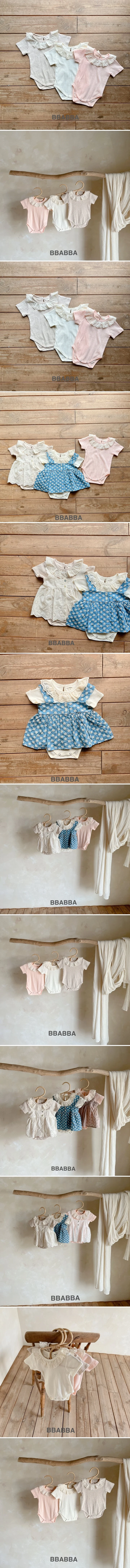 Bbabba - Korean Baby Fashion - #babyboutique - Frill Eyelet Suit