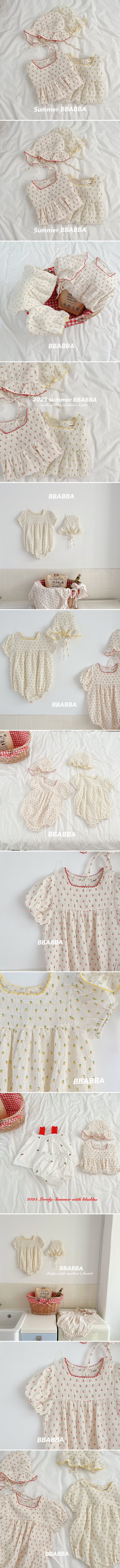Bbabba - Korean Baby Fashion - #babygirlfashion - Cherry Pin Coat Suit (with Frill Bonnet Set)