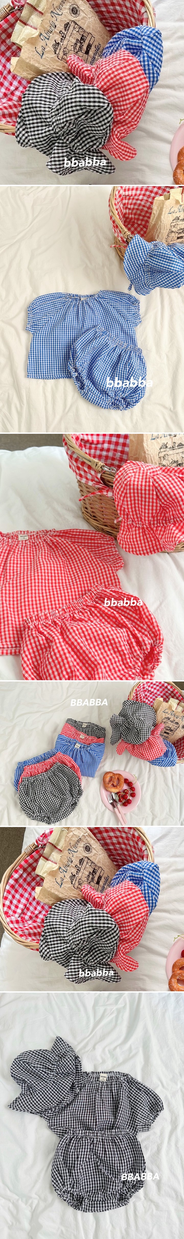 Bbabba - Korean Baby Fashion - #babywear - Fruits Check Bucket Hat