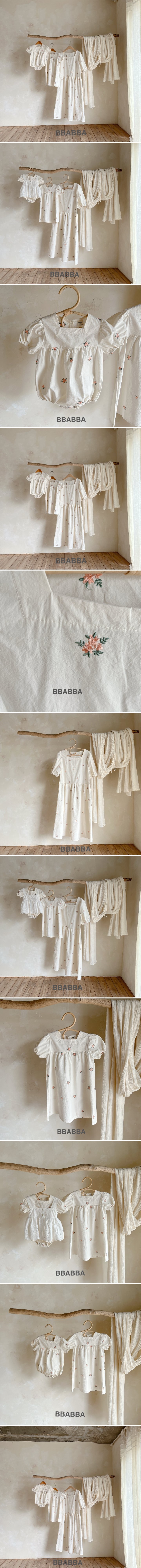 Bbabba - Korean Women Fashion - #momslook - Summer Riella Embroidery One-piece (Mom)