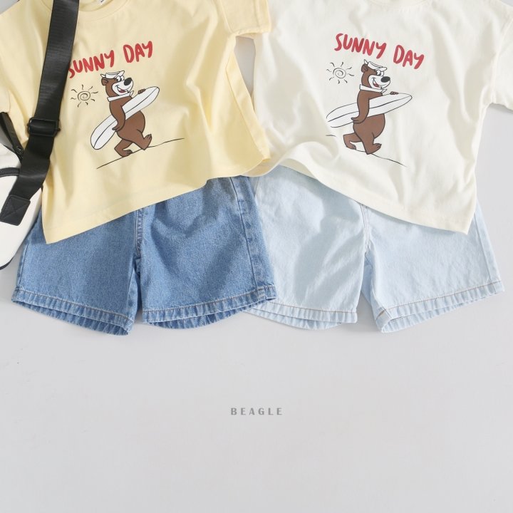 Beagle - Korean Children Fashion - #Kfashion4kids - Denim Shorts   - 9