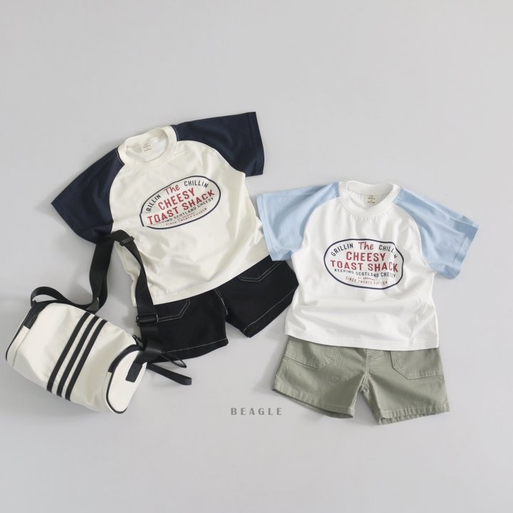 Beagle - Korean Children Fashion - #childofig - Raglan Color Tee  - 9