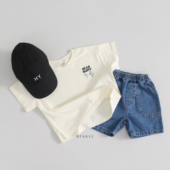 Beagle - Korean Children Fashion - #childofig - Party Bear Tee - 5