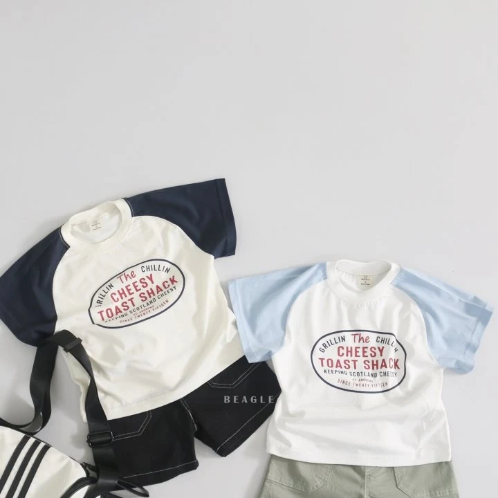 Beagle - Korean Children Fashion - #childrensboutique - Raglan Color Tee  - 10