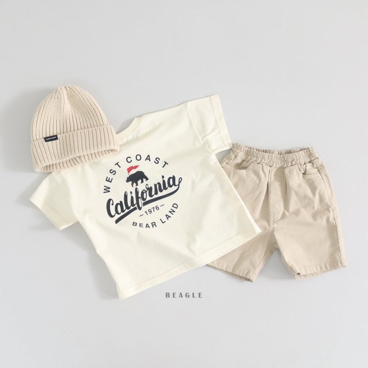 Beagle - Korean Children Fashion - #childrensboutique - California Bear Tee - 8