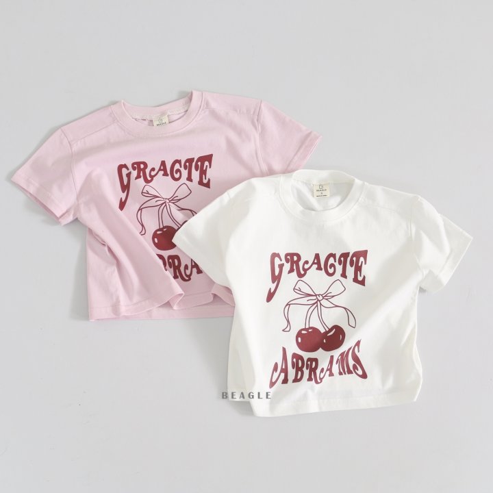 Beagle - Korean Children Fashion - #childrensboutique - Cherry Tee