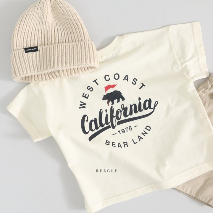 Beagle - Korean Children Fashion - #designkidswear - California Bear Tee - 9