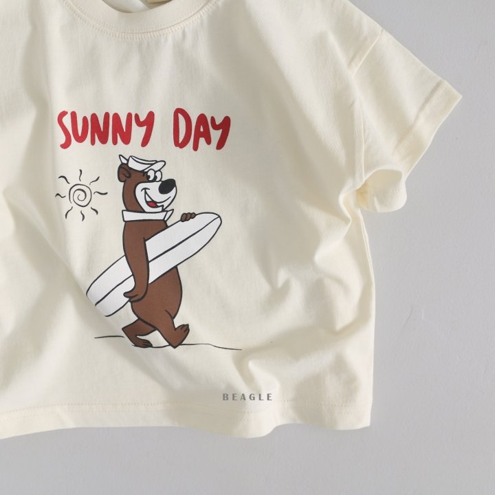 Beagle - Korean Children Fashion - #designkidswear - Surfing Bear Tee - 5