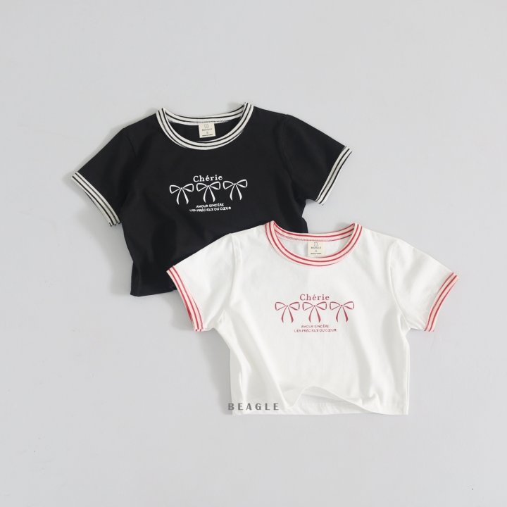 Beagle - Korean Children Fashion - #designkidswear - Ribbon Tee