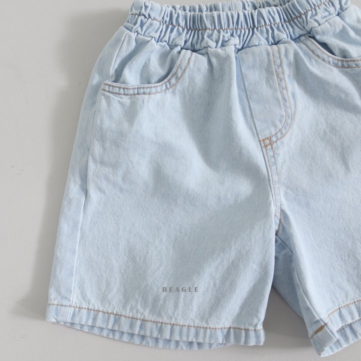 Beagle - Korean Children Fashion - #designkidswear - Denim Shorts   - 4
