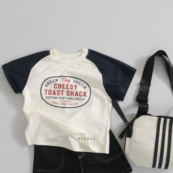 Beagle - Korean Children Fashion - #discoveringself - Raglan Color Tee  - 12